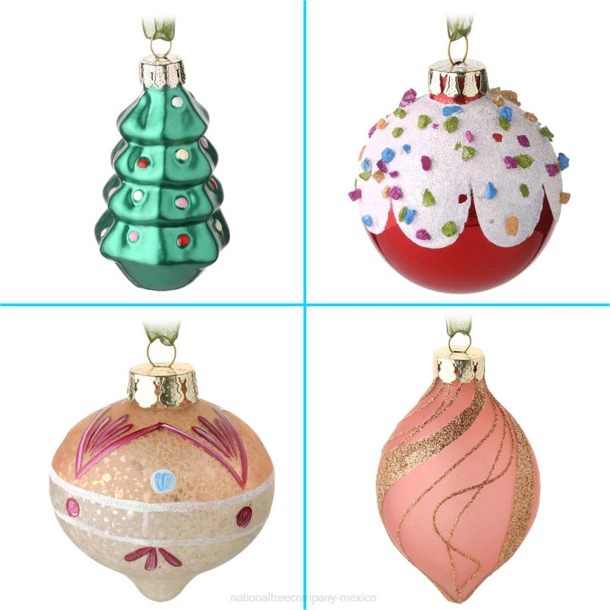 20-Piece Christmas Tree Ornament Set, Be Merry Collection National Tree CompanyLBRH531