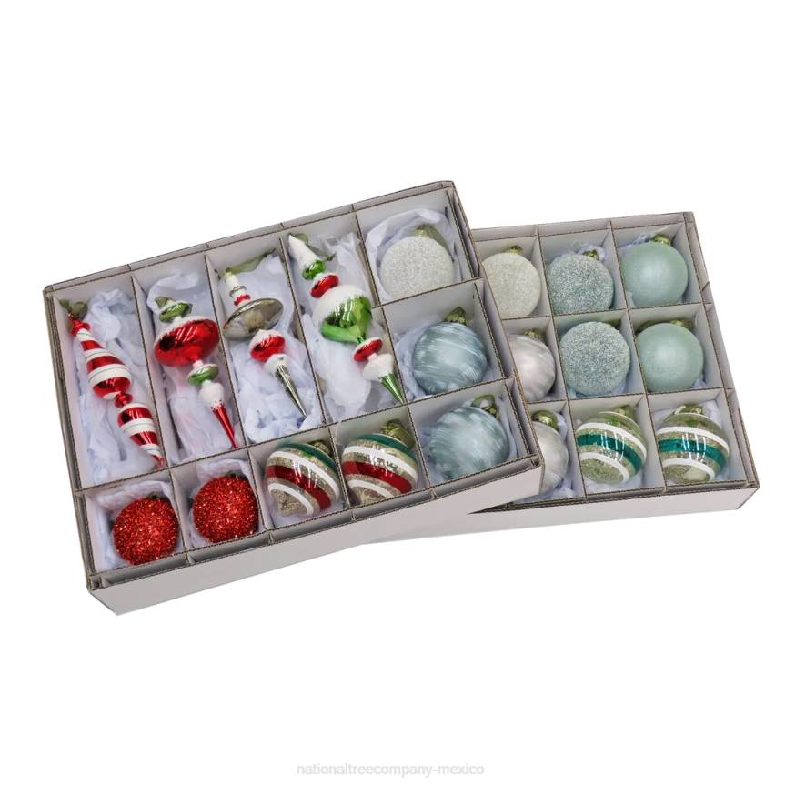 24 Piece HGTV Home Collection Nostalgic Traditions Ornaments National Tree CompanyLBRH538