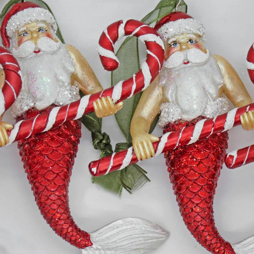 4 Piece HGTV Home Collection Santa Merman Ornaments National Tree CompanyLBRH521