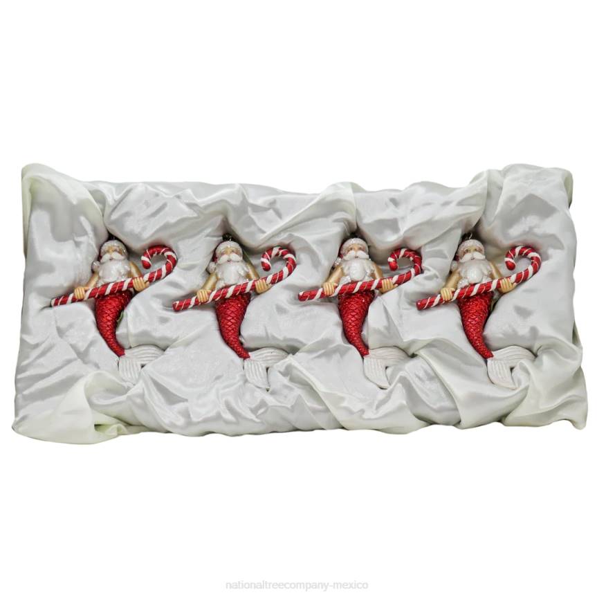4 Piece HGTV Home Collection Santa Merman Ornaments National Tree CompanyLBRH521
