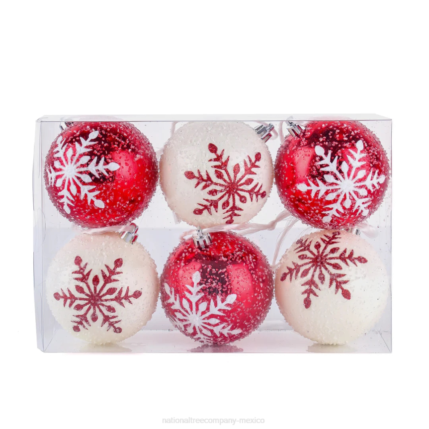 First Traditions 6 Piece Shatterproof Snowflake Ornaments National Tree CompanyLBRH518