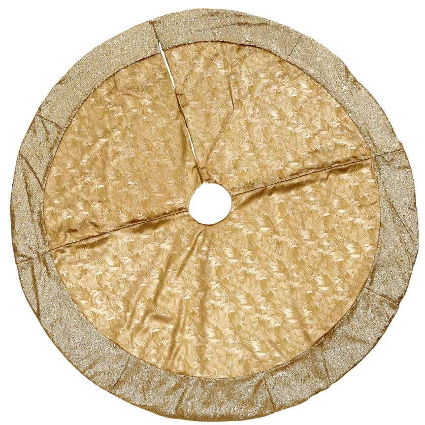 48in Yuletide Glam Collection Metallic Gold Tree Skirt National Tree CompanyLBRH560