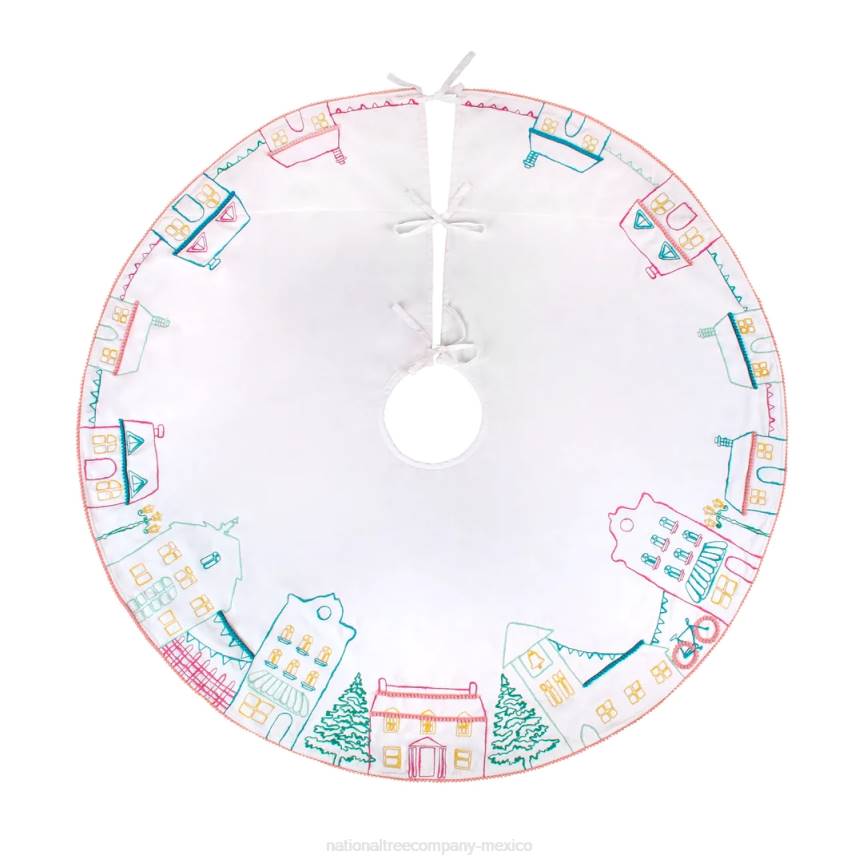 52in HGTV Home Collection Village Scene Tree Skirt National Tree CompanyLBRH575