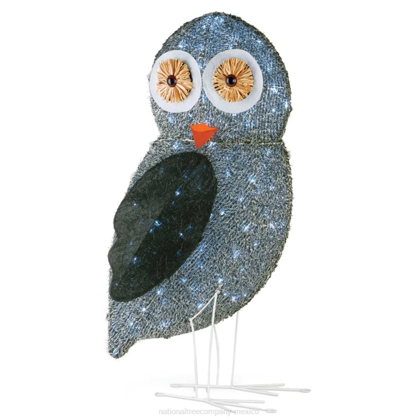 37in Fuzzy Fabric Owl with LED Lights National Tree CompanyLBRH639