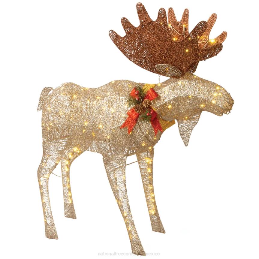 48 in. Moose Decoration with White LED Lights National Tree CompanyLBRH677