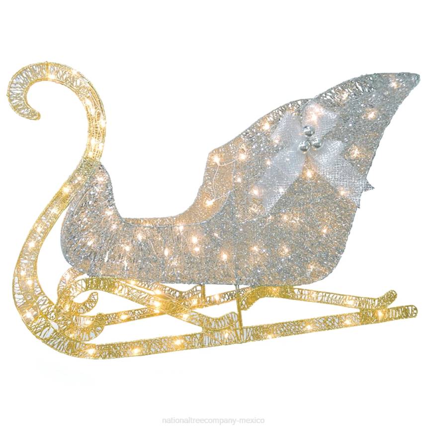 48 in. Santas Sleigh with Cool White LED Lights National Tree CompanyLBRH595