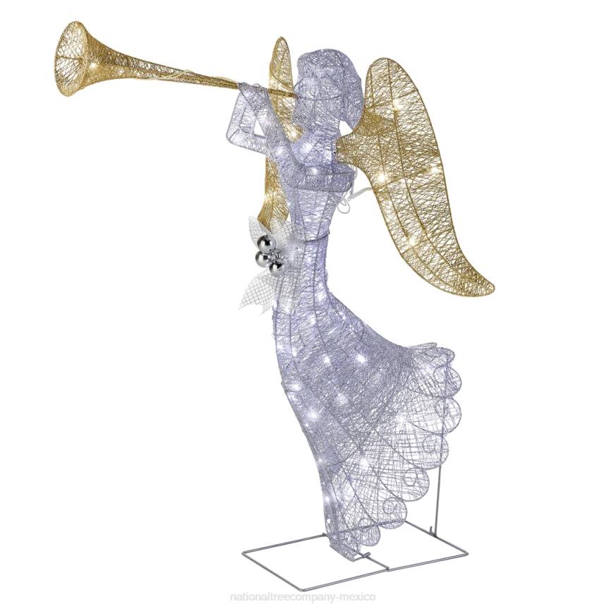 48in Silver Angel Decor with White LED Lights National Tree CompanyLBRH668