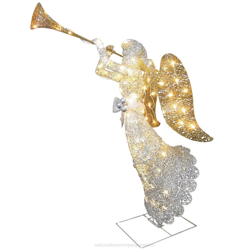 48in Silver Angel Decor with White LED Lights National Tree CompanyLBRH668