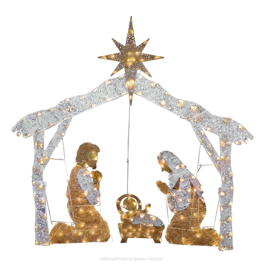 55in Crystal Splendor Prelit Nativity Set National Tree CompanyLBRH618