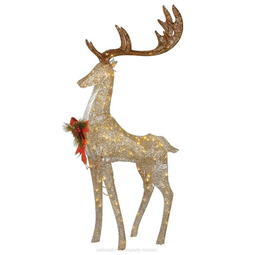 55in Pre-lit Crystal Champagne Standing Buck National Tree CompanyLBRH599