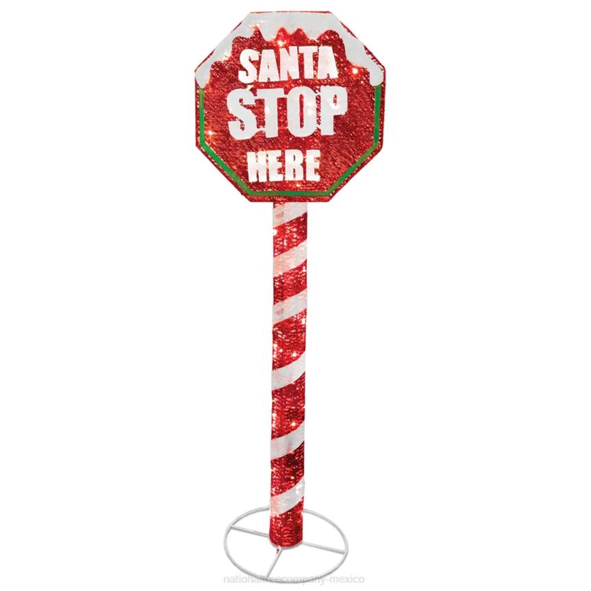 60 in. Stop Sign Decoration with LED Lights National Tree CompanyLBRH604