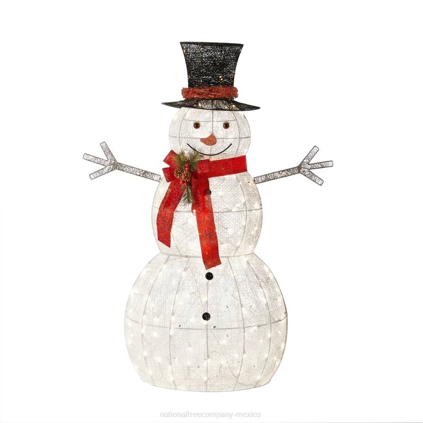 60in Snowman Decoration with Warm White LED Lights National Tree CompanyLBRH602