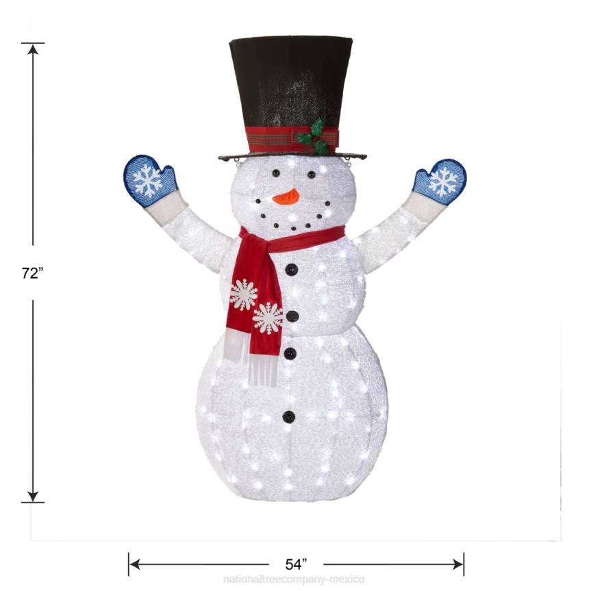 72in Snowman Decoration with White LED Lights National Tree CompanyLBRH601
