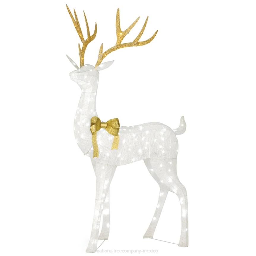 86in Pre-lit Crystal White Standing Buck National Tree CompanyLBRH605