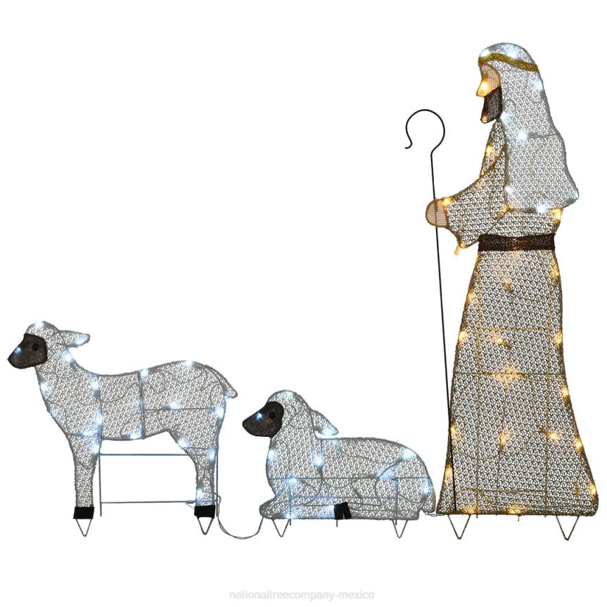 LED Shepherd with Sheep Decoration National Tree CompanyLBRH669