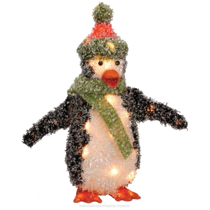 Pre-Lit 18in Tinsel Penguin National Tree CompanyLBRH672