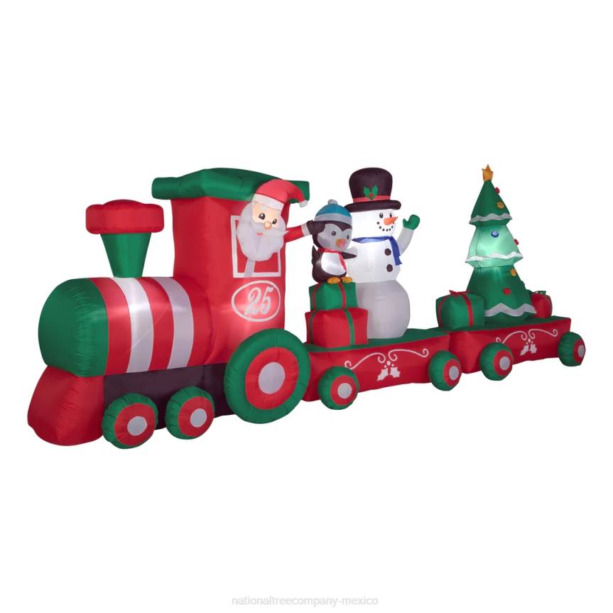 Inflatable Holiday Train, LED Lights, Plug In, Christmas Collection, 16 Feet National Tree CompanyLBRH648