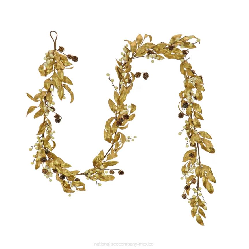 9 ft. HGTV Home Collection Metallic Gold Laurel Garland National Tree CompanyLBRH413