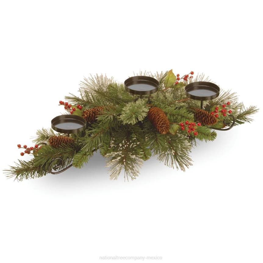 Wintry Pine Candleholder Centerpieces National Tree CompanyLBRH481
