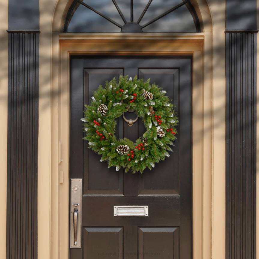 24in. Frosted Berry Wreath National Tree CompanyLBRH268