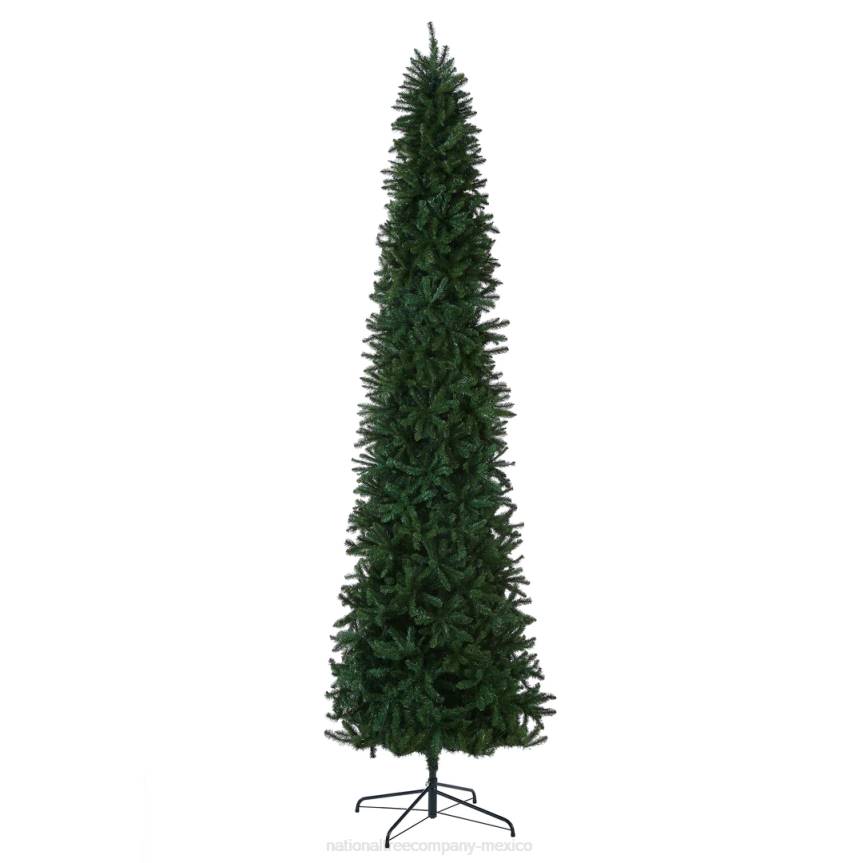 Artificial Slim Christmas Tree, Green, Kingswood Fir, Includes Stand, 12 Feet National Tree CompanyLBRH96
