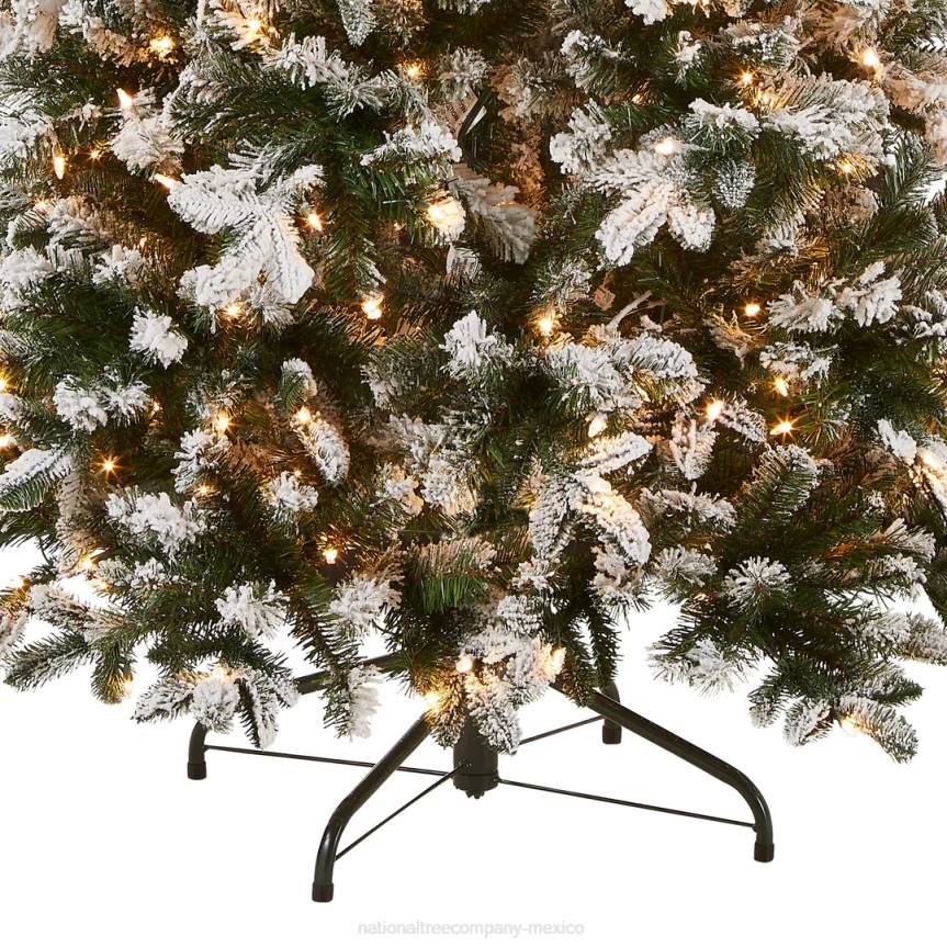 Pre-Lit 'Feel Real' Artificial Christmas Tree, Everest Fir, Green, White Lights, Includes Stand, 6.5 Feet National Tree CompanyLBRH146