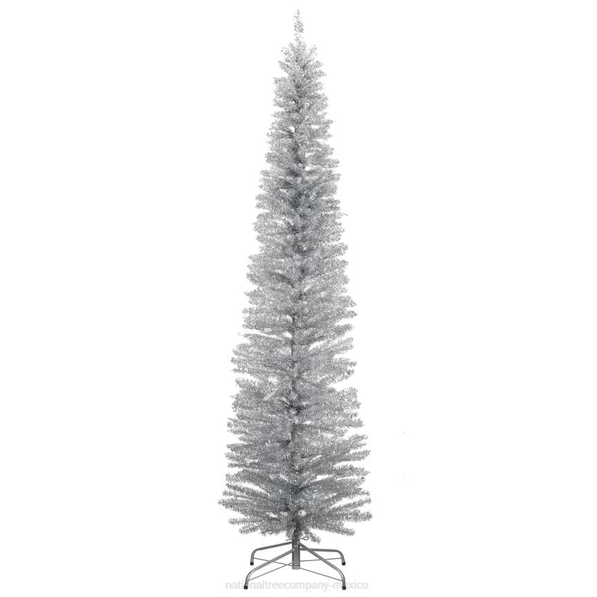 Artificial Christmas Tree, Silver Tinsel, Includes Stand, 7 feet National Tree CompanyLBRH47