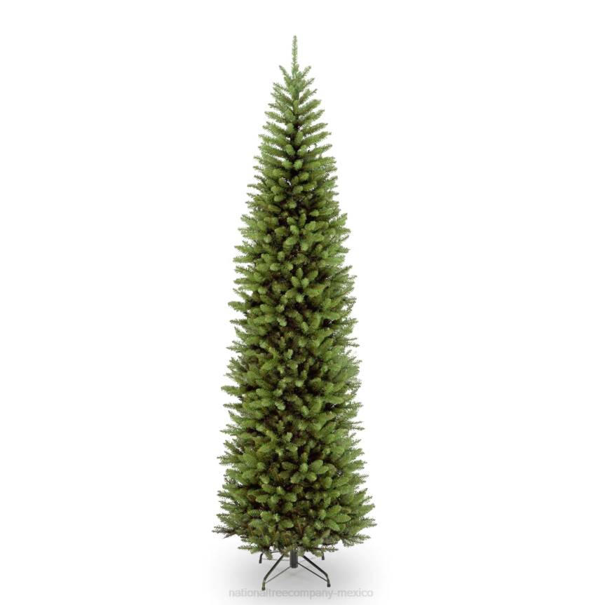 Artificial Slim Christmas Tree, Green, Kingswood Fir, Includes Stand, 9 Feet National Tree CompanyLBRH118