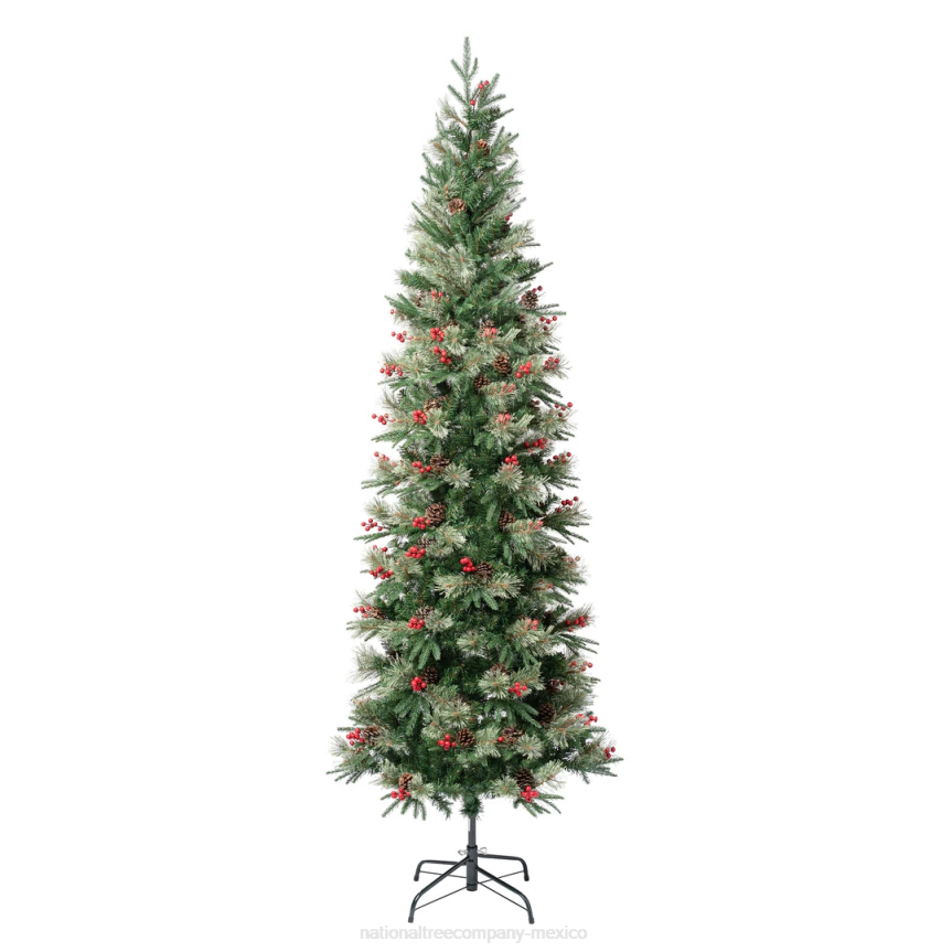 First Traditions Virginia Blue Pine Slim Christmas Tree with Hinged Branches, 7.5ft National Tree CompanyLBRH180